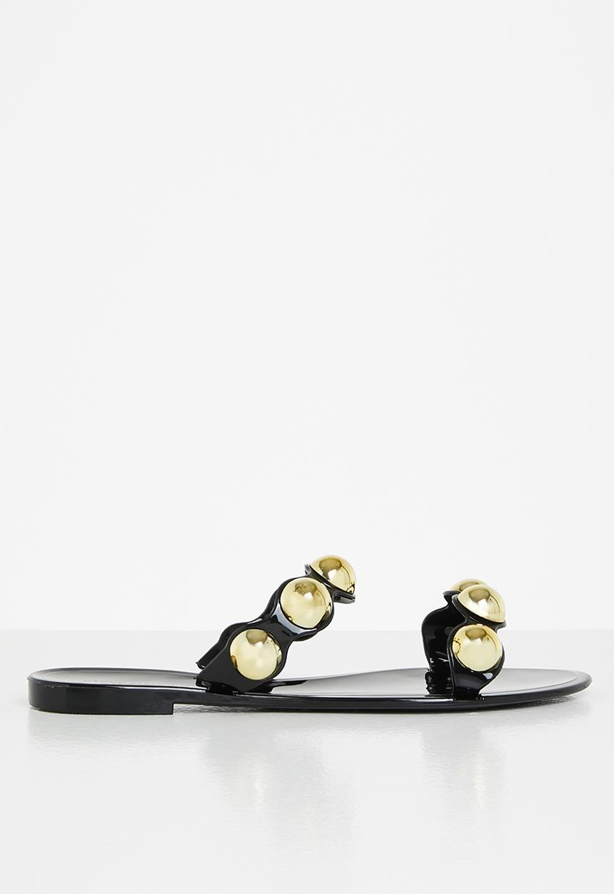 Steve Madden - Chrishelle slide - black & gold