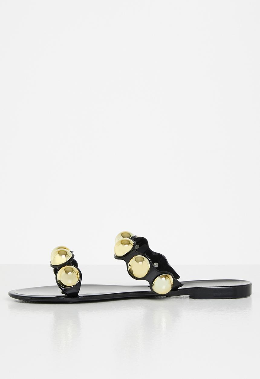 Steve Madden - Chrishelle slide - black & gold