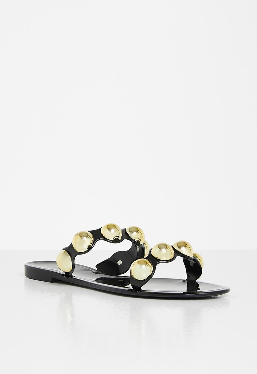 Steve Madden - Chrishelle slide - black & gold