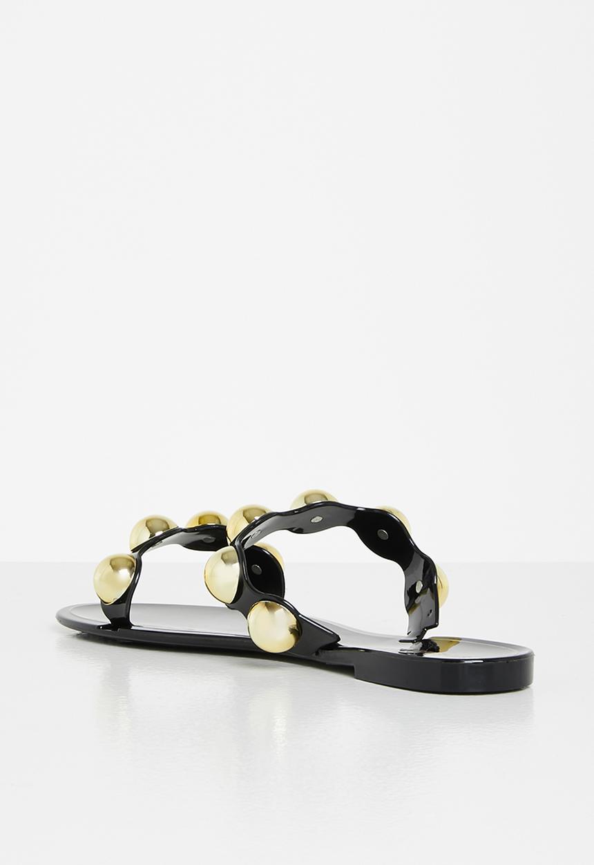 Steve Madden - Chrishelle slide - black & gold