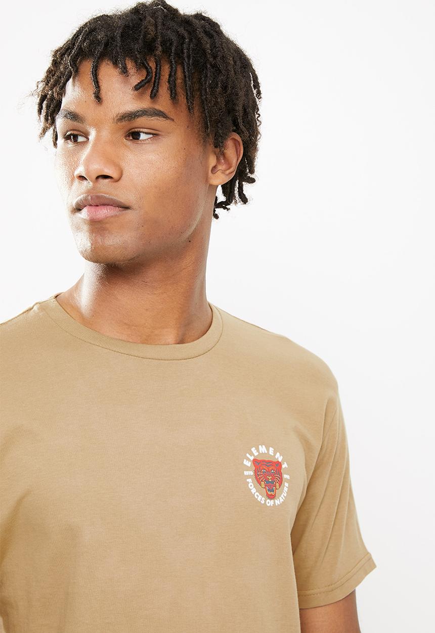 Element - Bite short sleeve tee - brown 