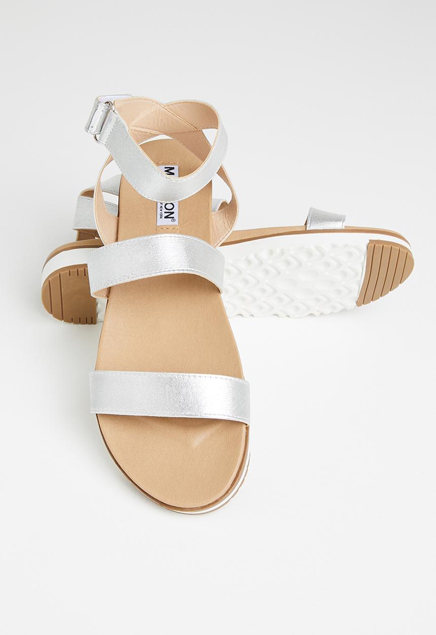 Madison® - Clair ankle strap sandal - silver