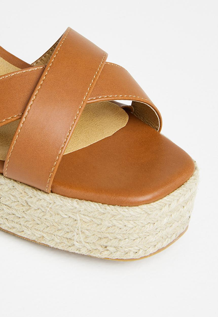 Madison® - Hailey espadrille wedge heel - tan