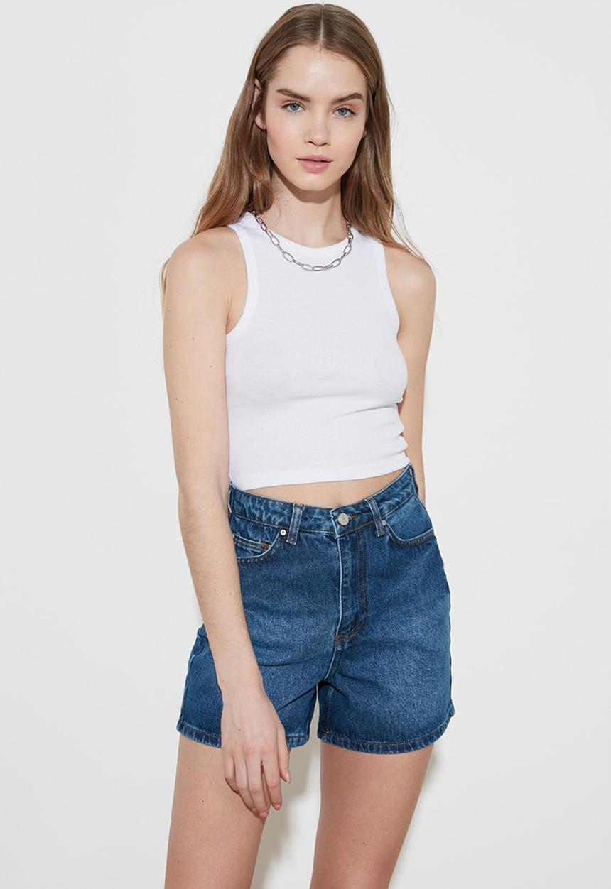 Trendyol - Indigowt shorts bermuda - indigo