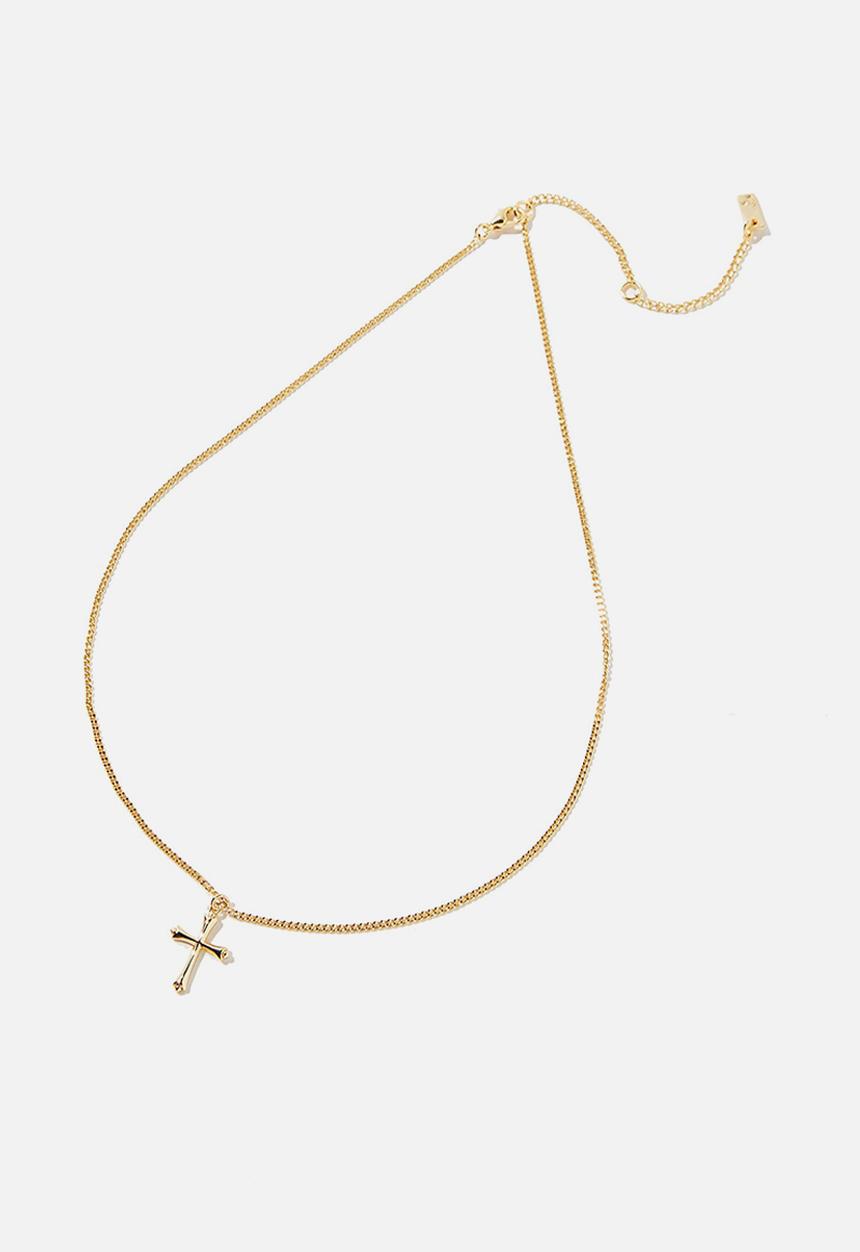 Rubi - Premium pendant necklace  - gold plated cross