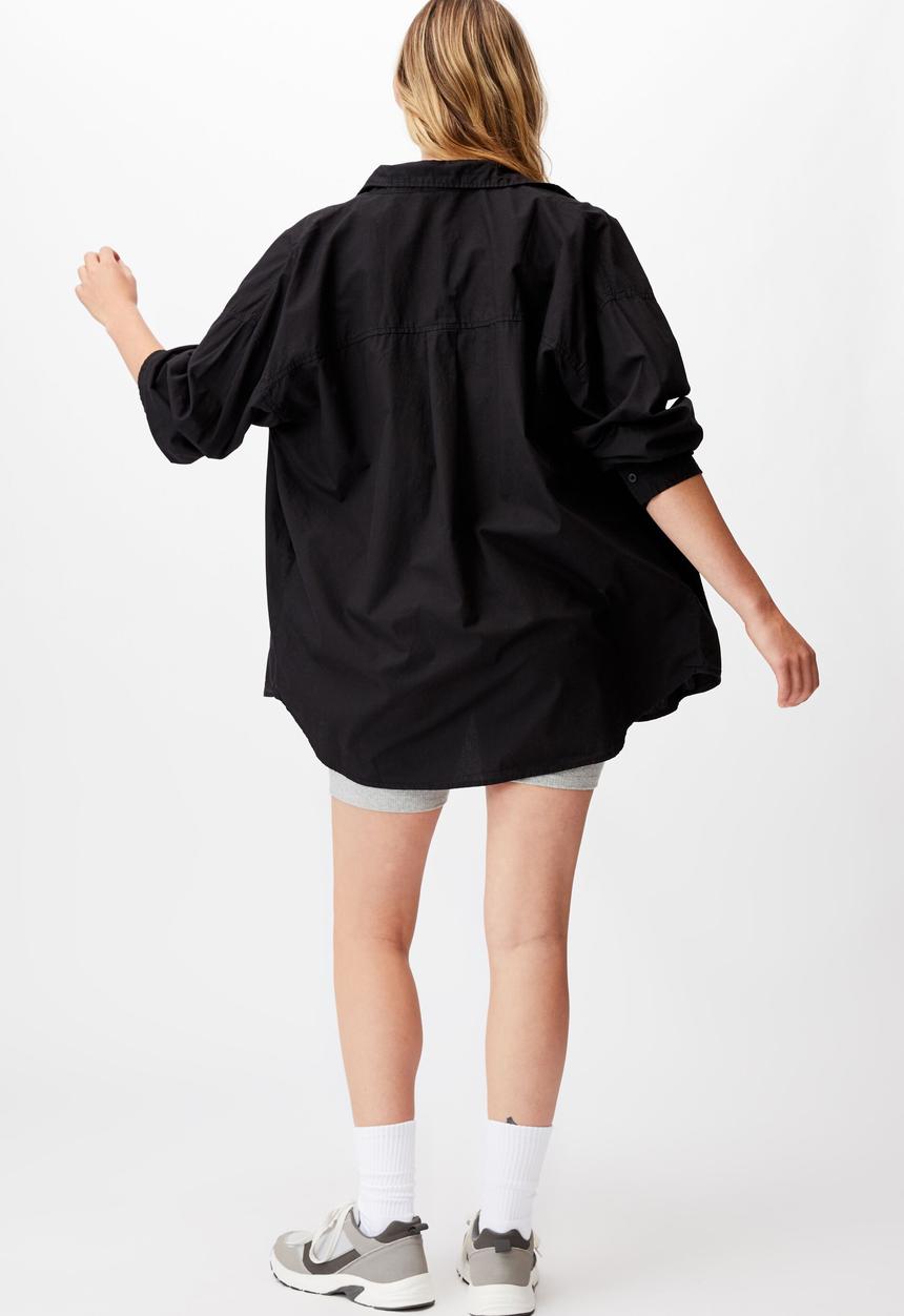 Cotton On - Dad shirt - black
