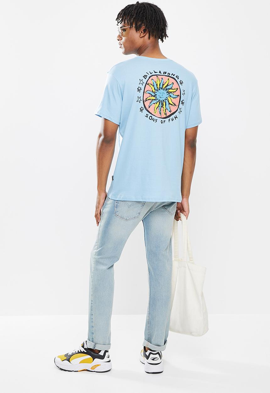Billabong  - Sons of fun short sleeve - dusty blue