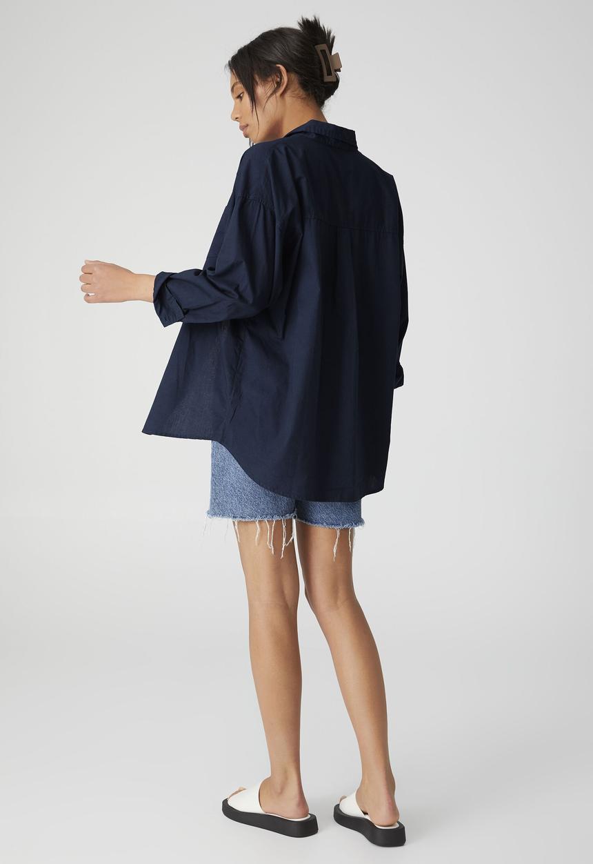 Cotton On - Dad shirt - medieval blue