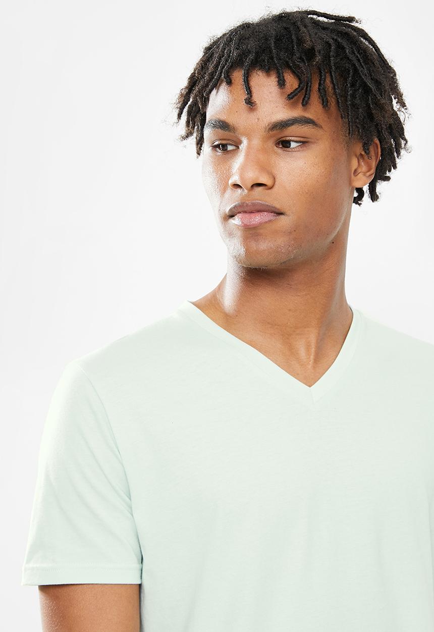 STYLE REPUBLIC - Deep v-neck tee - mint green