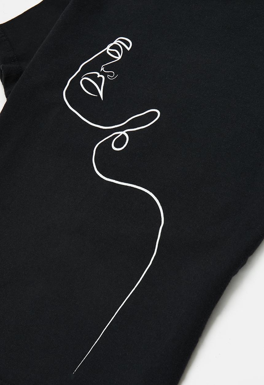 Superbalist - Sleep tee & short - black/multi