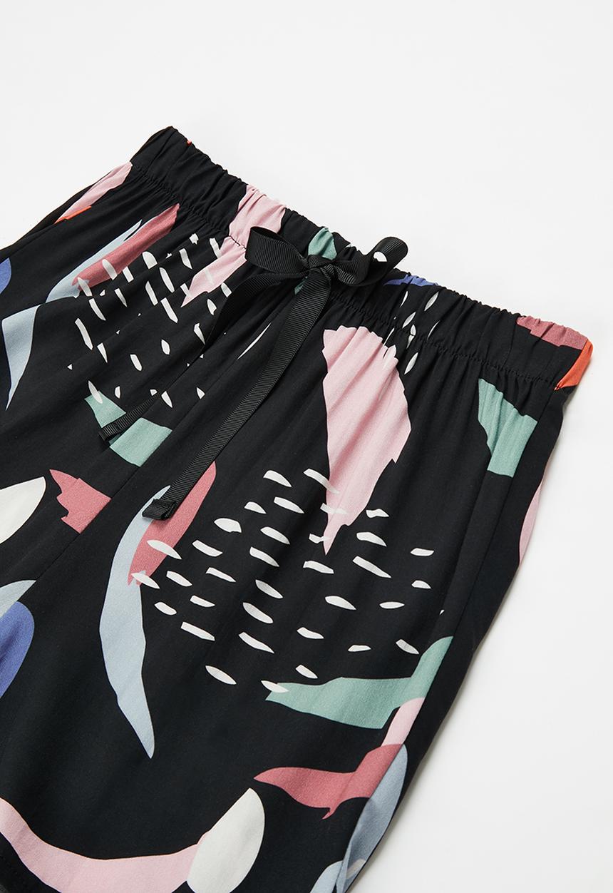 Superbalist - Sleep tee & short - black/multi