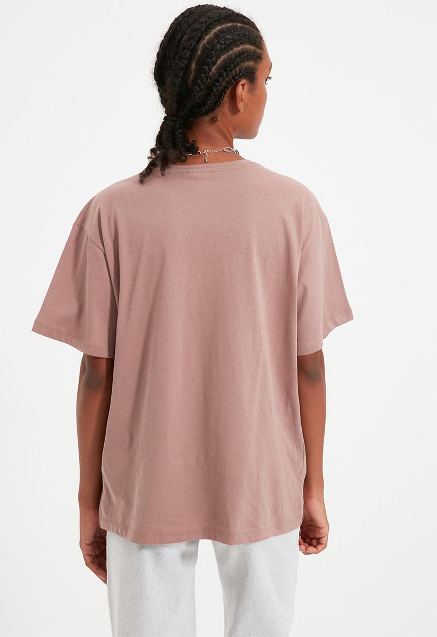 Trendyol - Vizonk t-shirt - mink