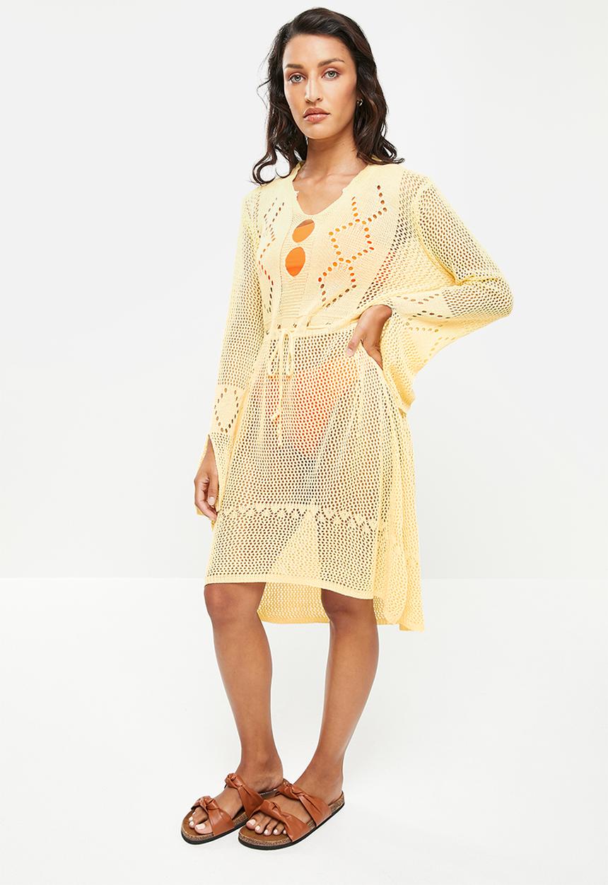dailyfriday - Bell sleeve kaftan - light yellow