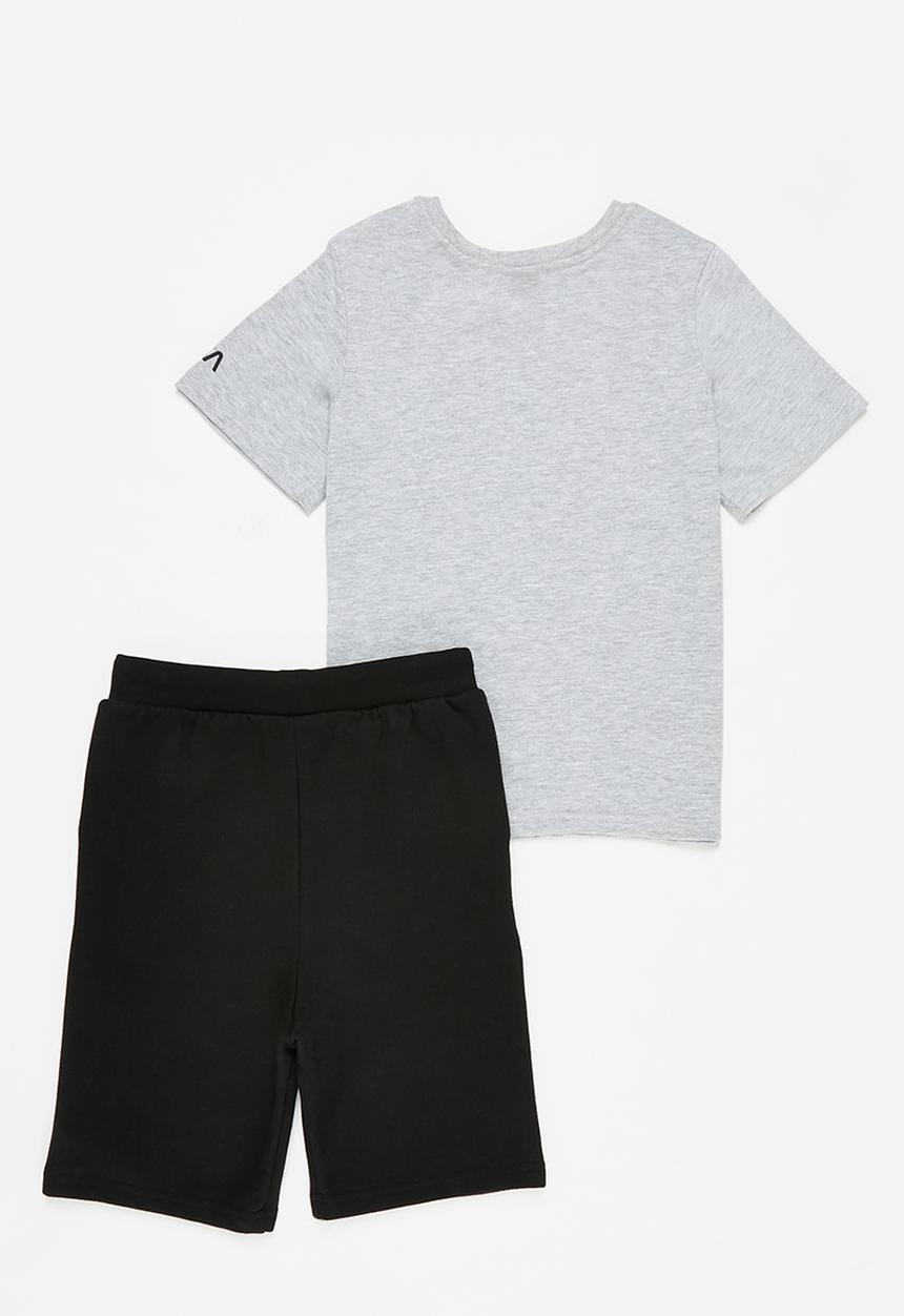 Superbalist Kids - Nasa tee & shorts set - grey & black