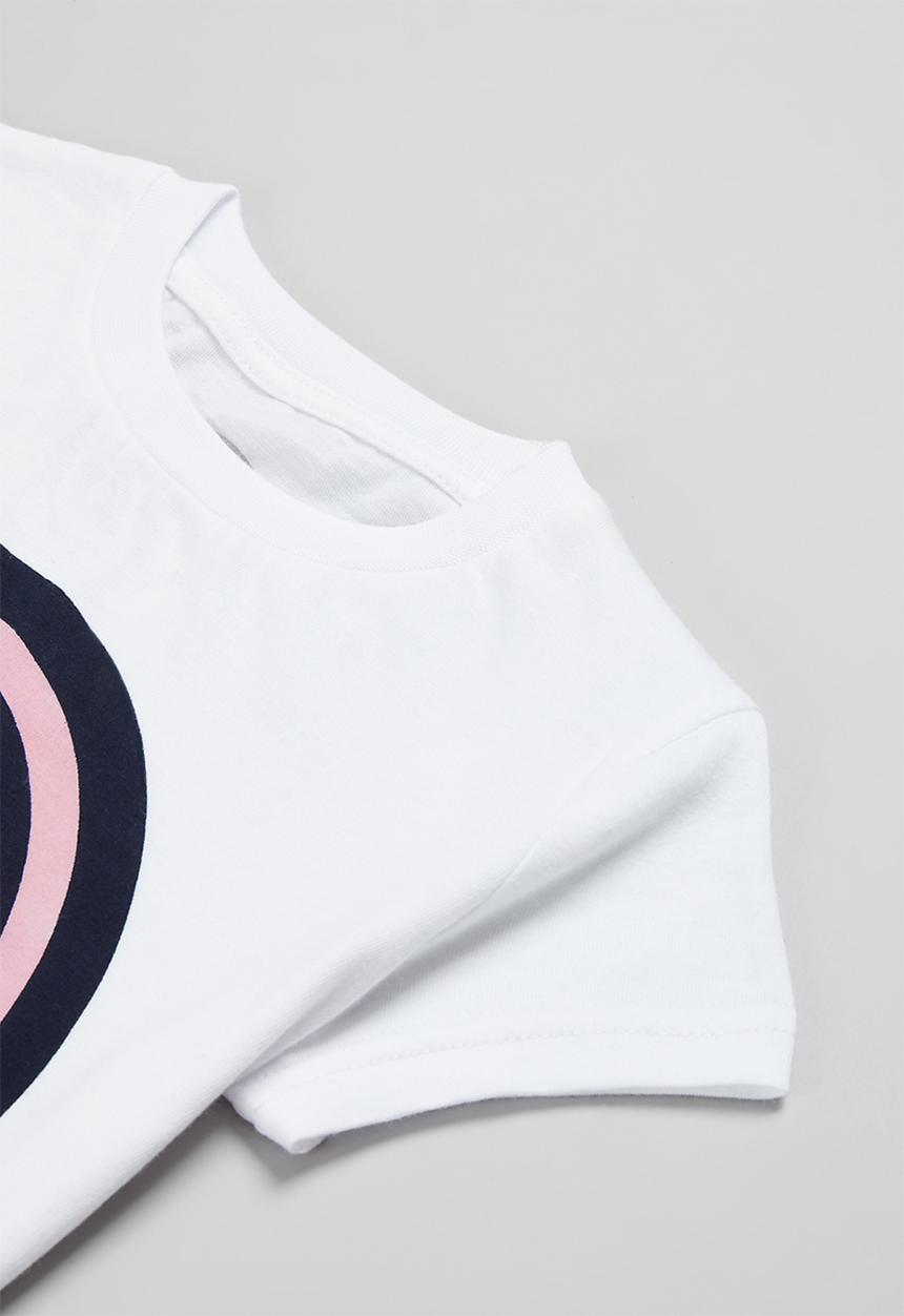 Billabong  - Rainbow wave short sleeve tee - white
