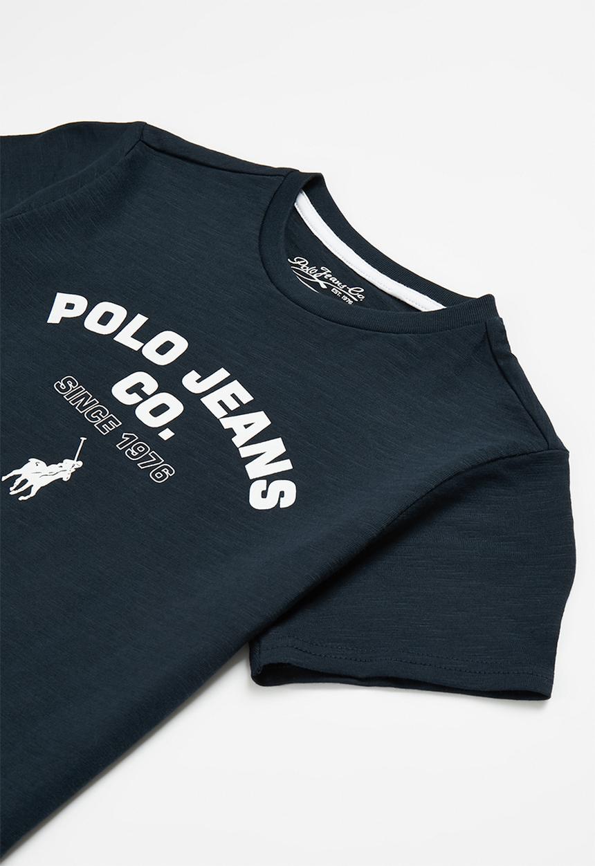 POLO - Boys pjc jackson printed tee - navy
