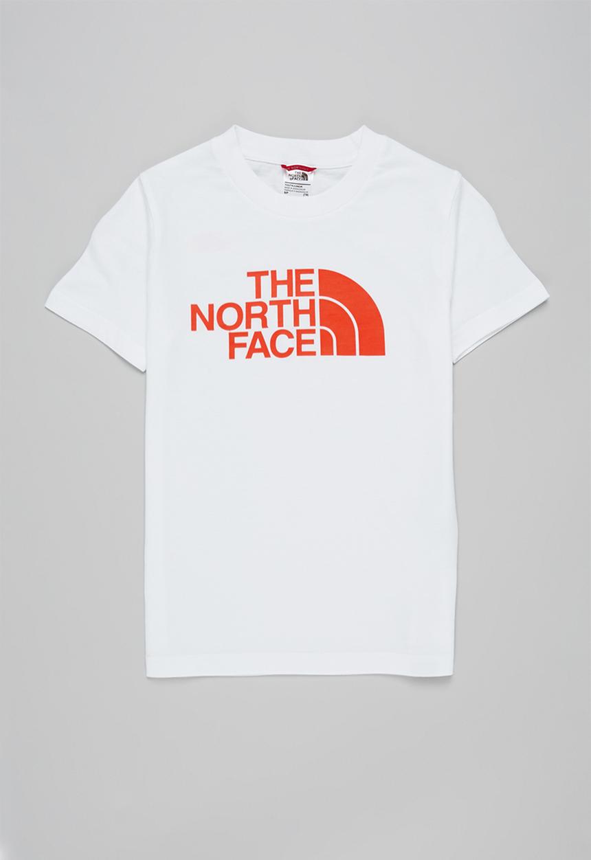 The North Face - Short sleeve easy tee - white/red orange
