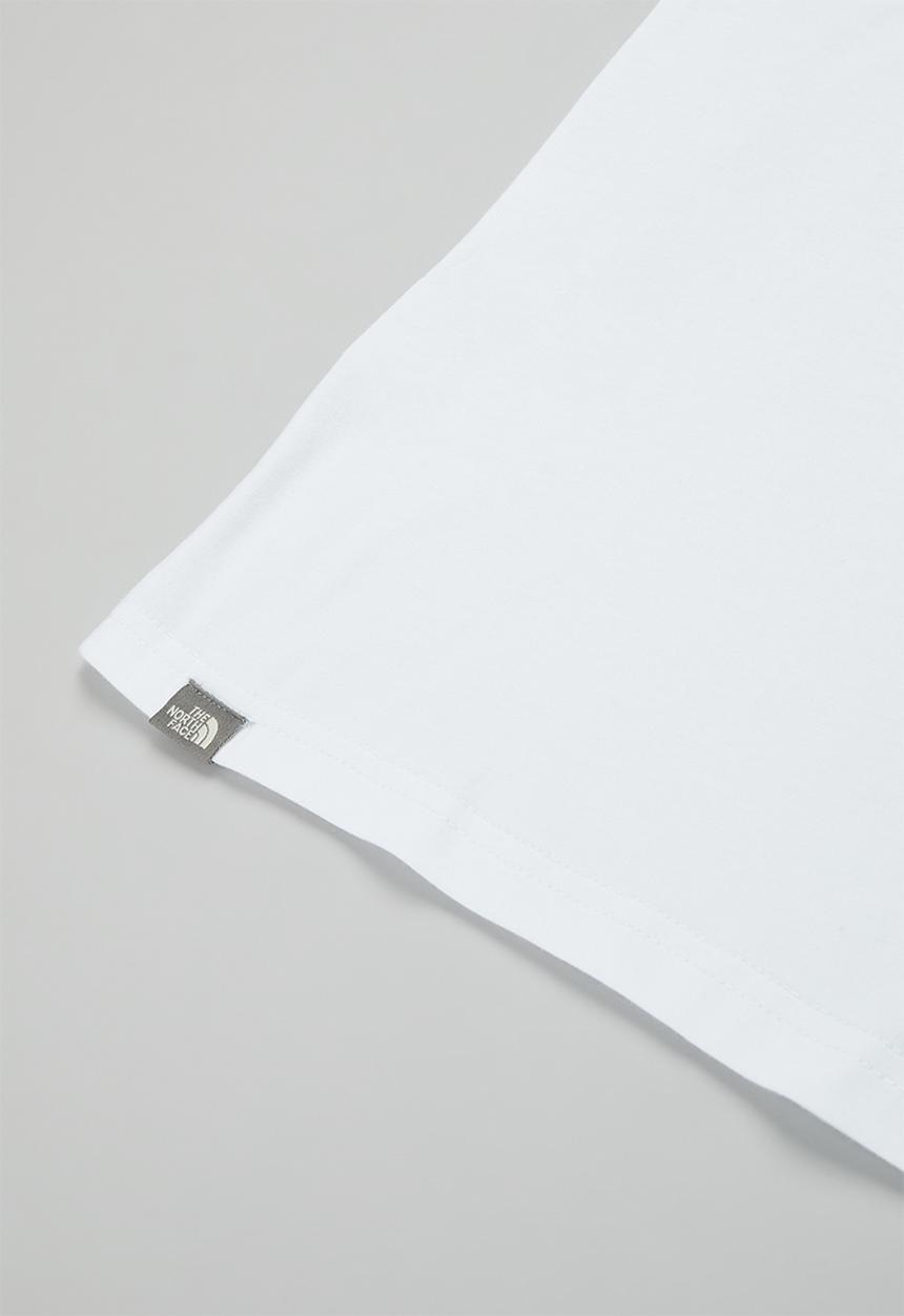 The North Face - Short sleeve easy tee - white/red orange