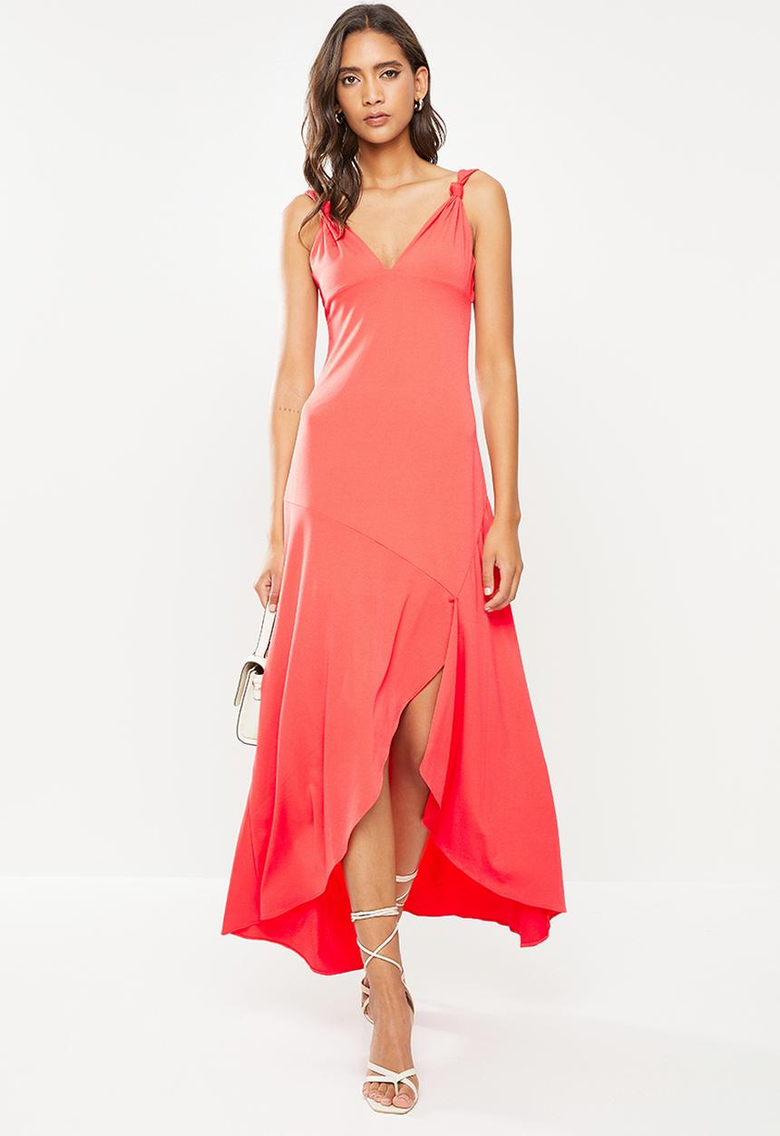 GUESS - Sleeveless Myla rose maxi dress - bright red