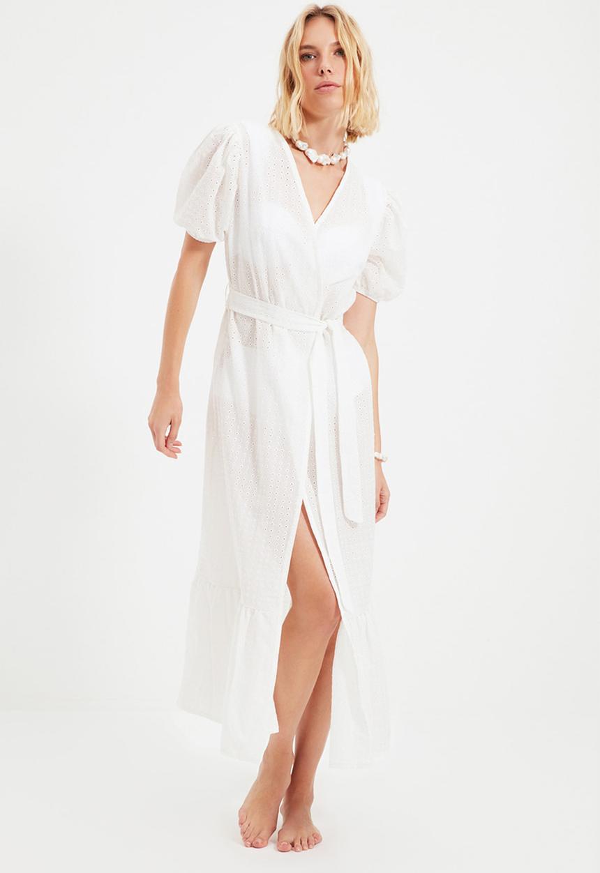 Trendyol - Brode kimono - white