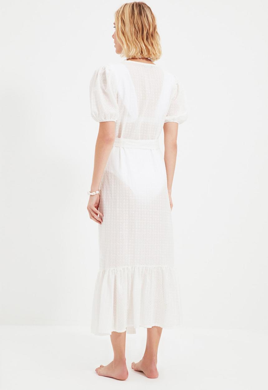 Trendyol - Brode kimono - white