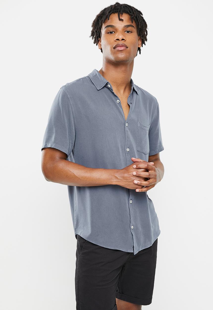 Cotton On - Cuban short sleeve shirt - grey