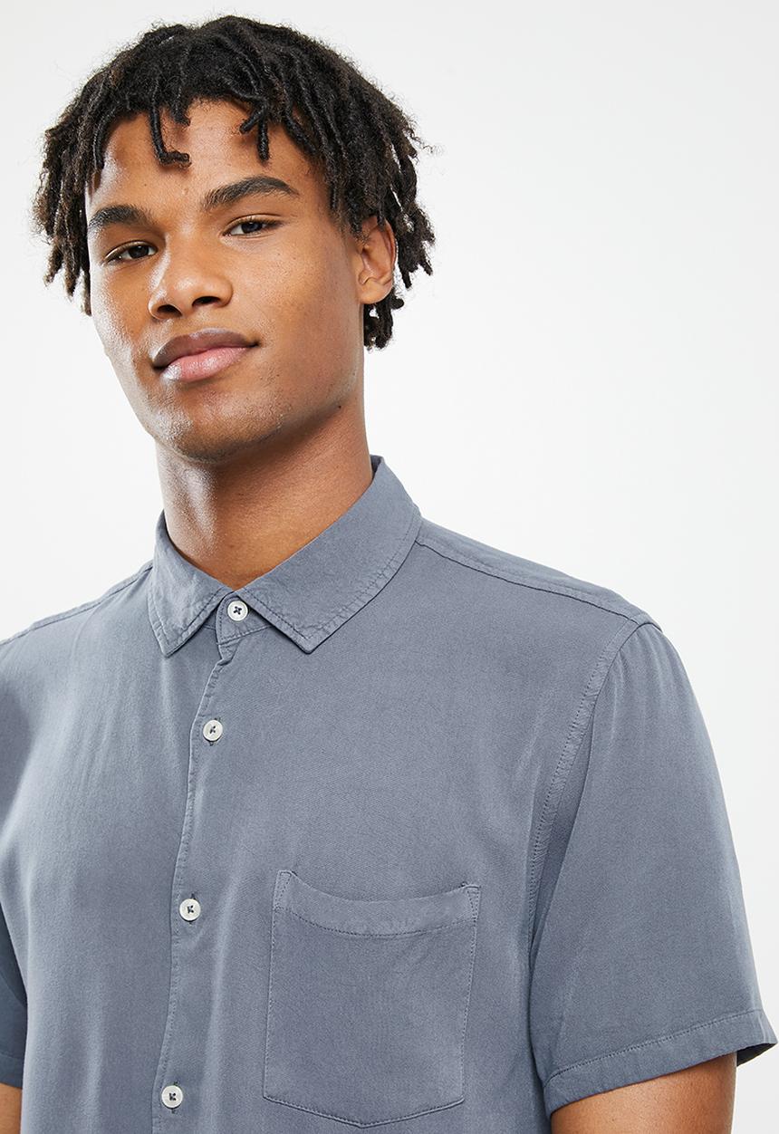 Cotton On - Cuban short sleeve shirt - grey