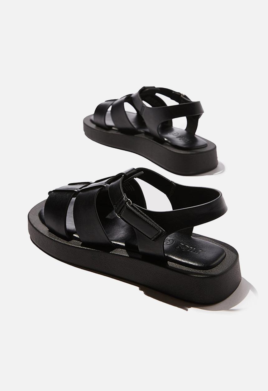 Cotton On - Sadie fisherman flatform - black 