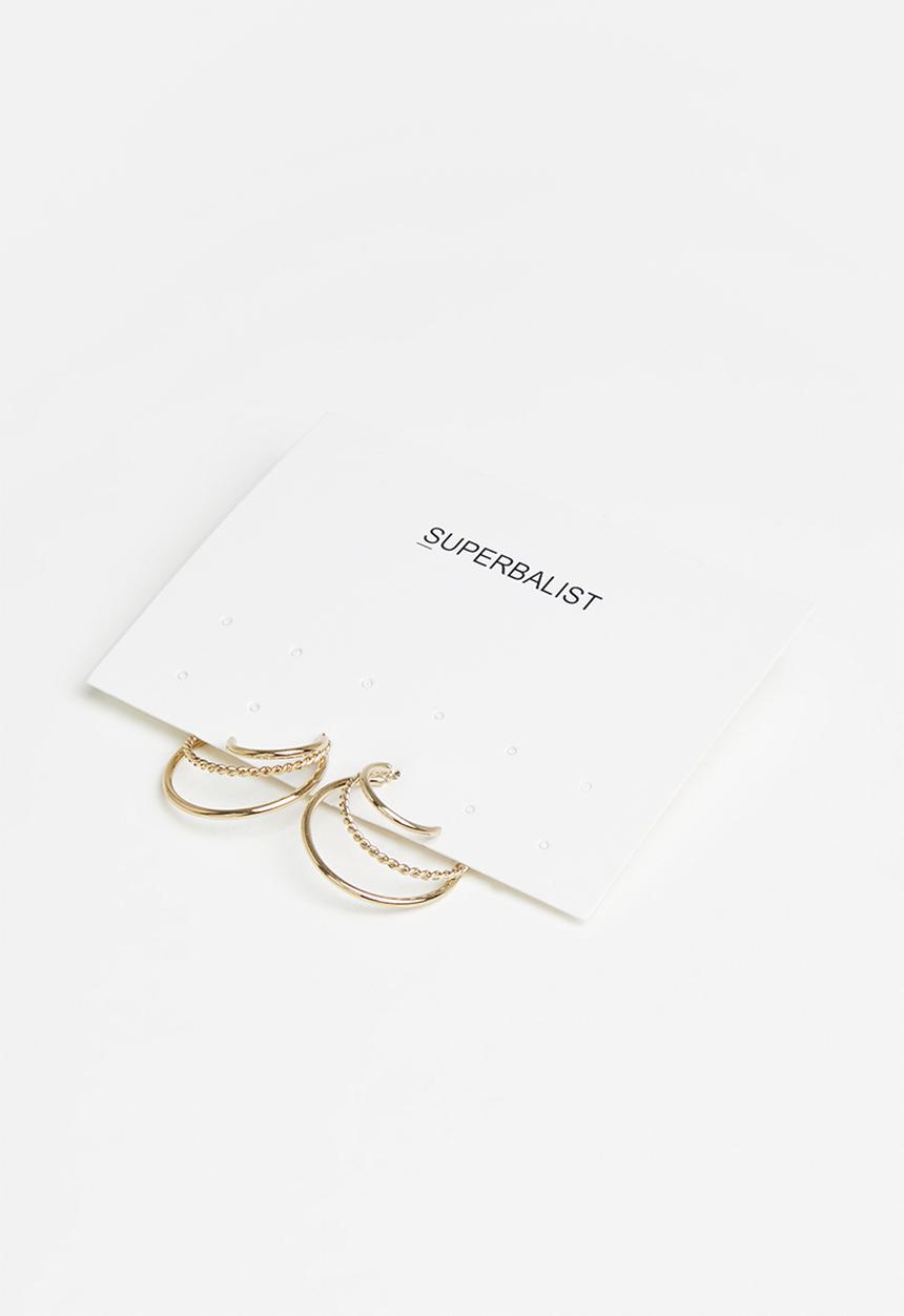 Superbalist - Adeline hoop earrings - gold