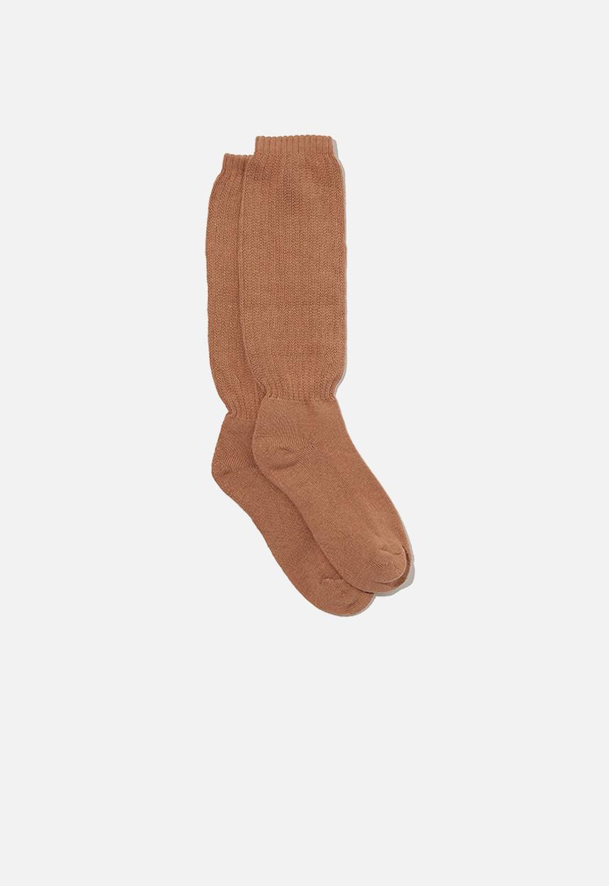 Rubi - Chunky knit dad sock - cocoa bean