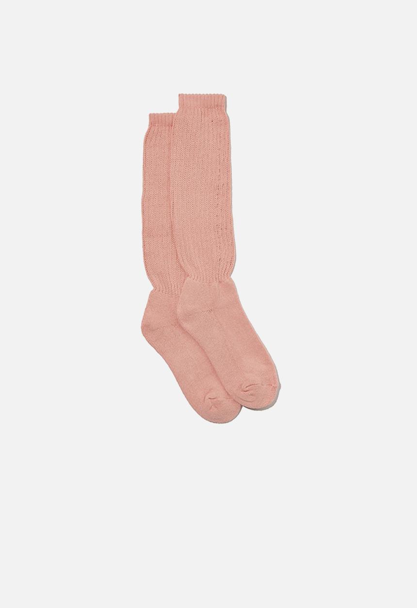 Rubi - Chunky knit dad sock - dusty pink