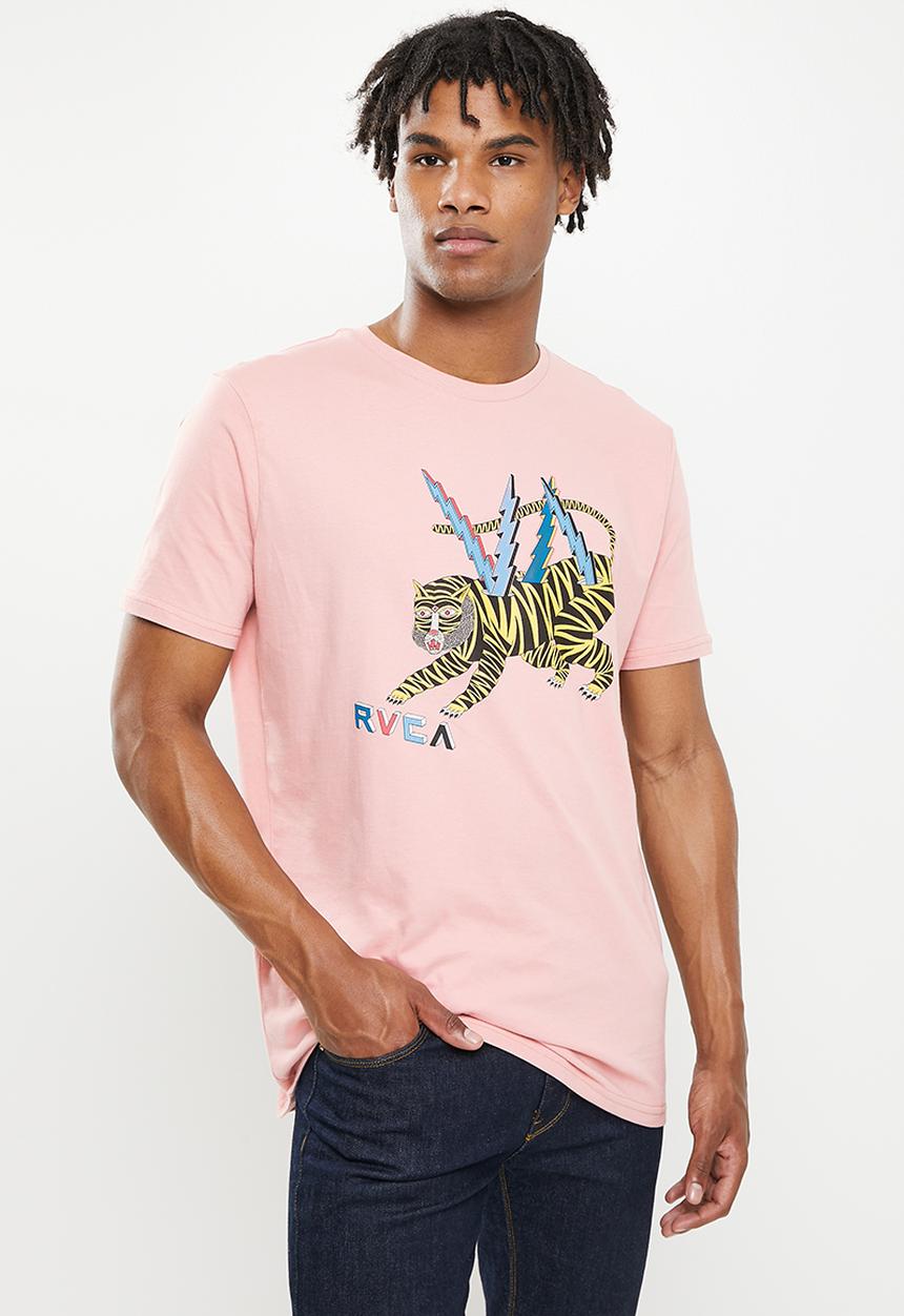 RVCA - Leines tiger short sleeve tee - pale mauve