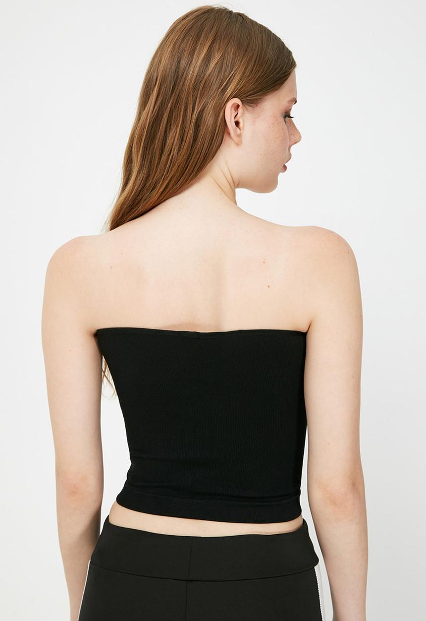 Trendyol - Seamless sports crop - black