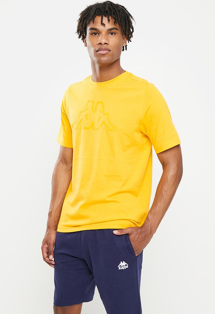 KAPPA - Logo coly t-shirt  - yellow