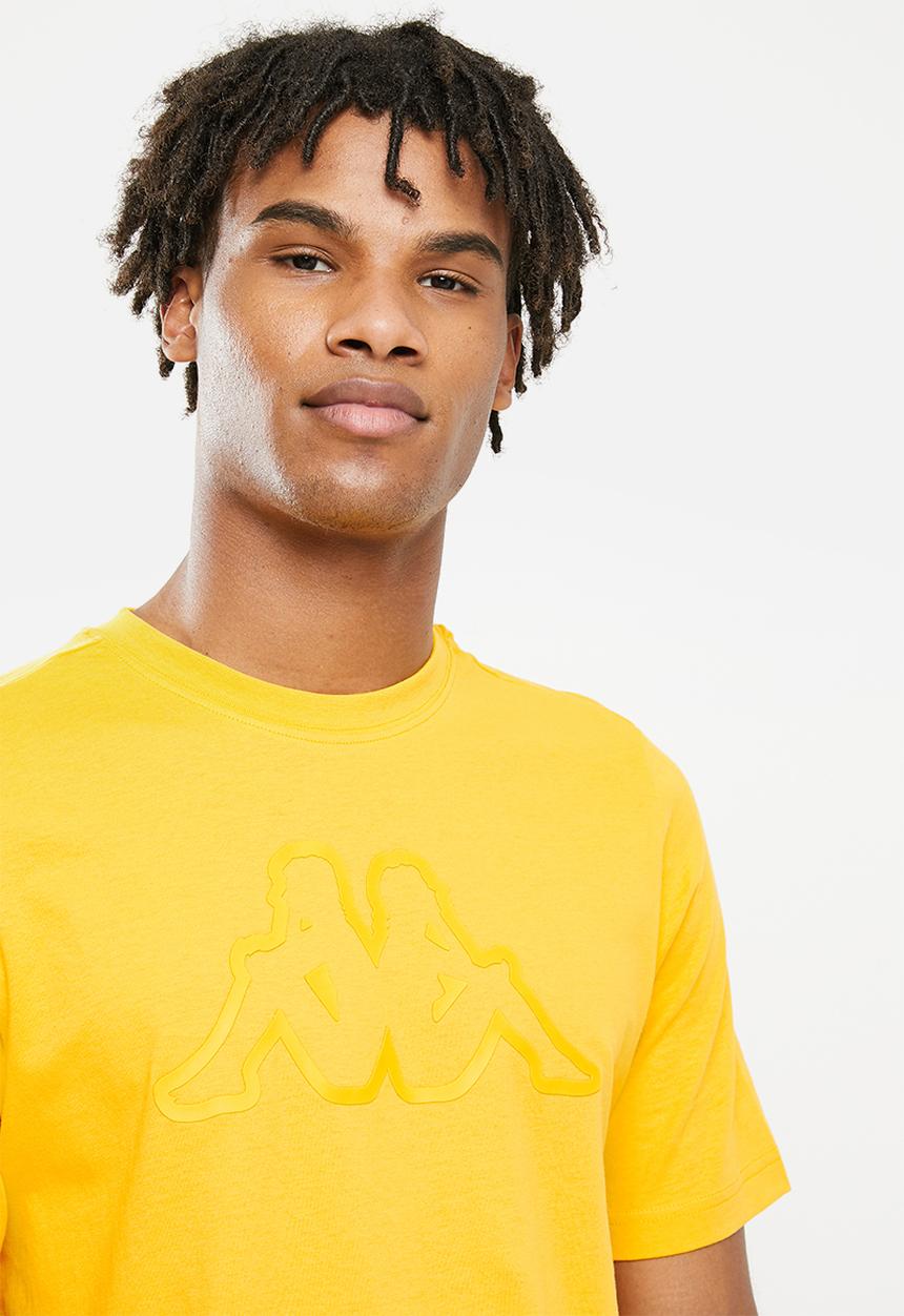 KAPPA - Logo coly t-shirt  - yellow