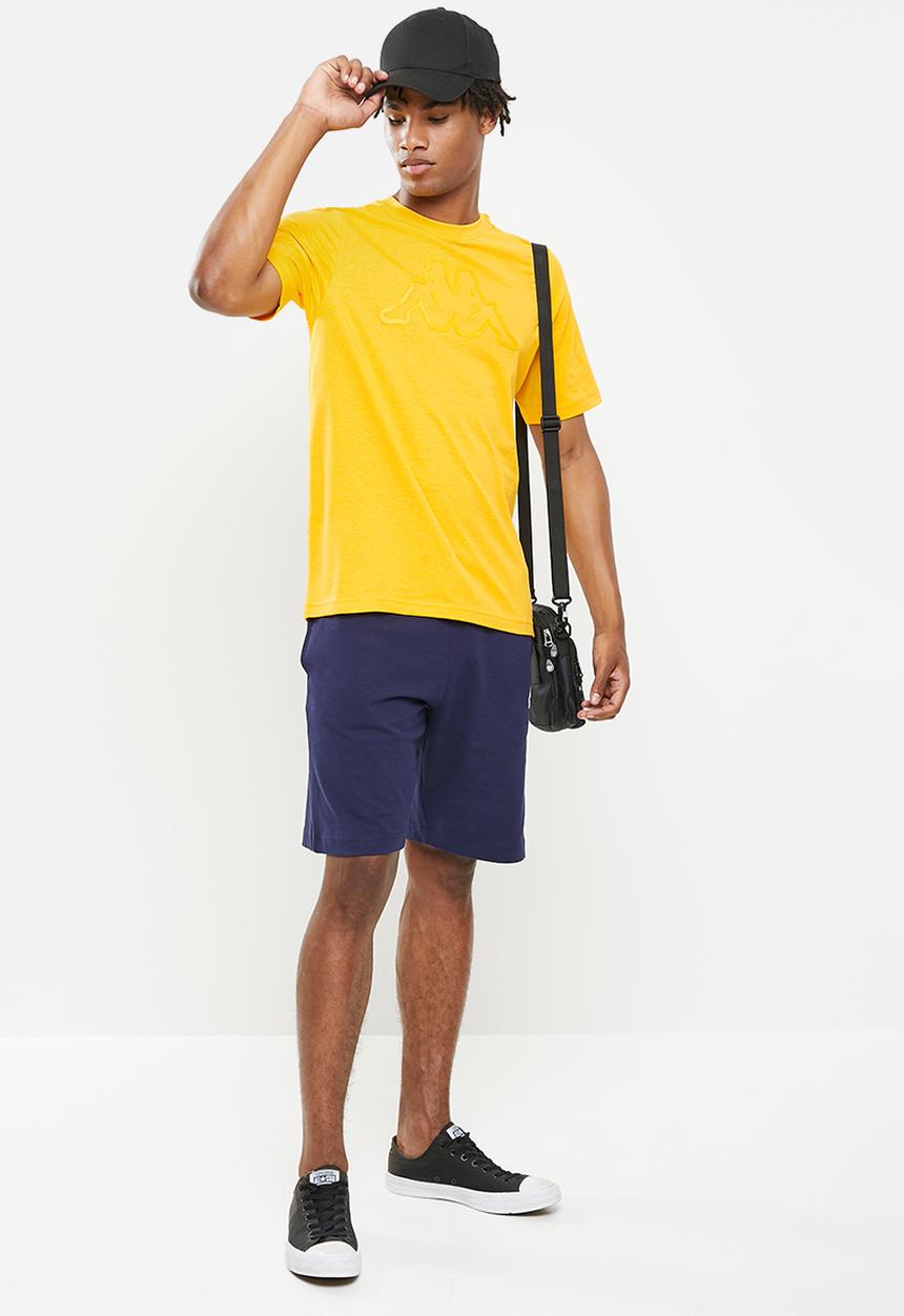 KAPPA - Logo coly t-shirt  - yellow