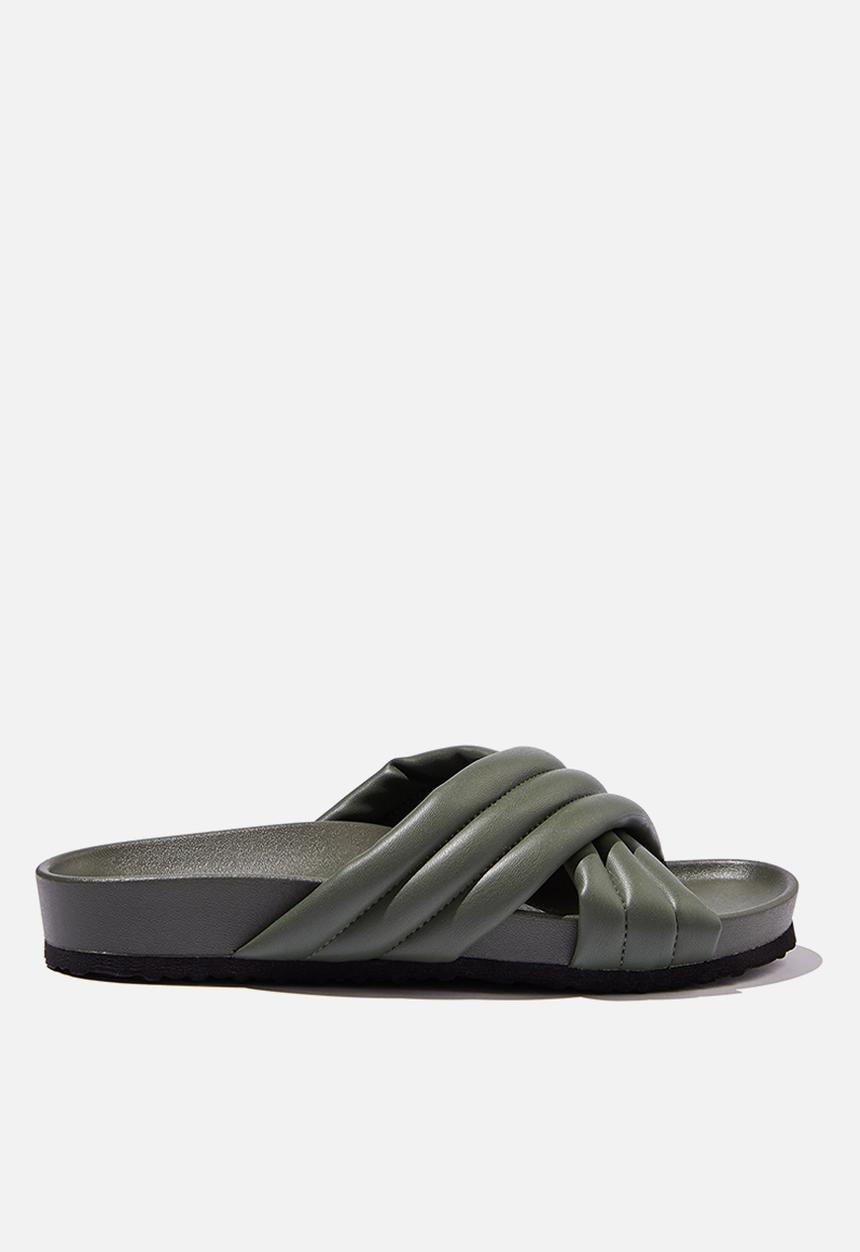 Cotton On - Cushy crossover slide - dusty green