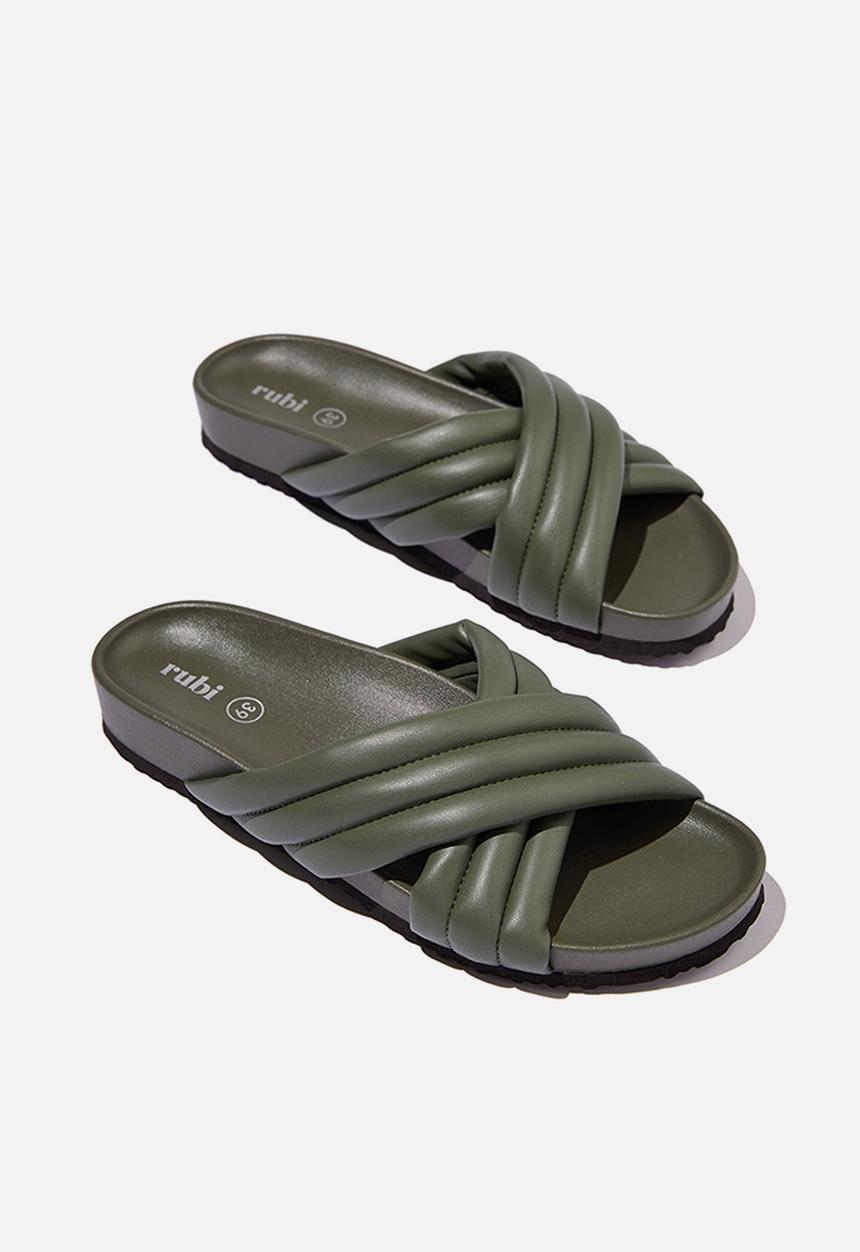 Cotton On - Cushy crossover slide - dusty green