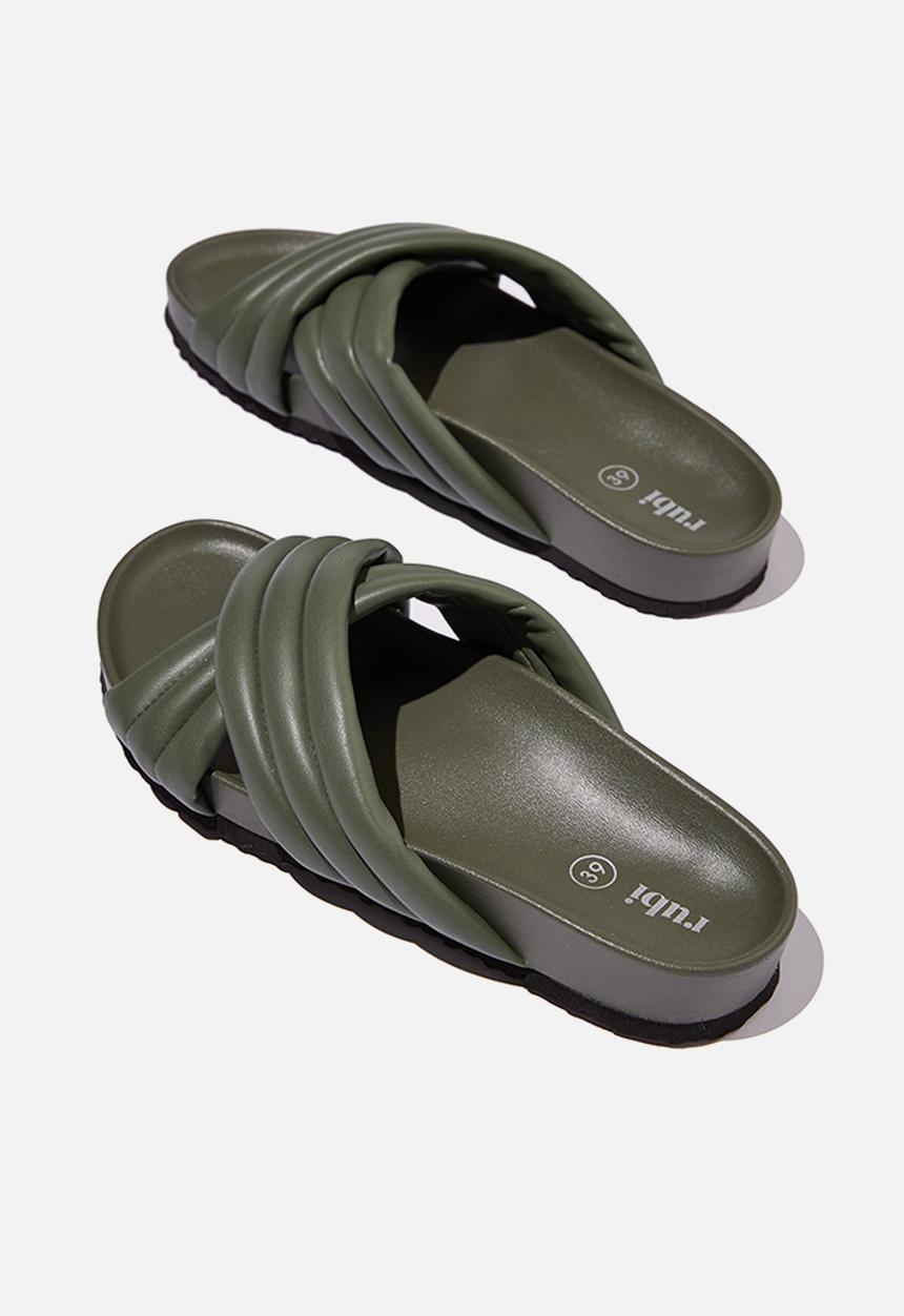 Cotton On - Cushy crossover slide - dusty green