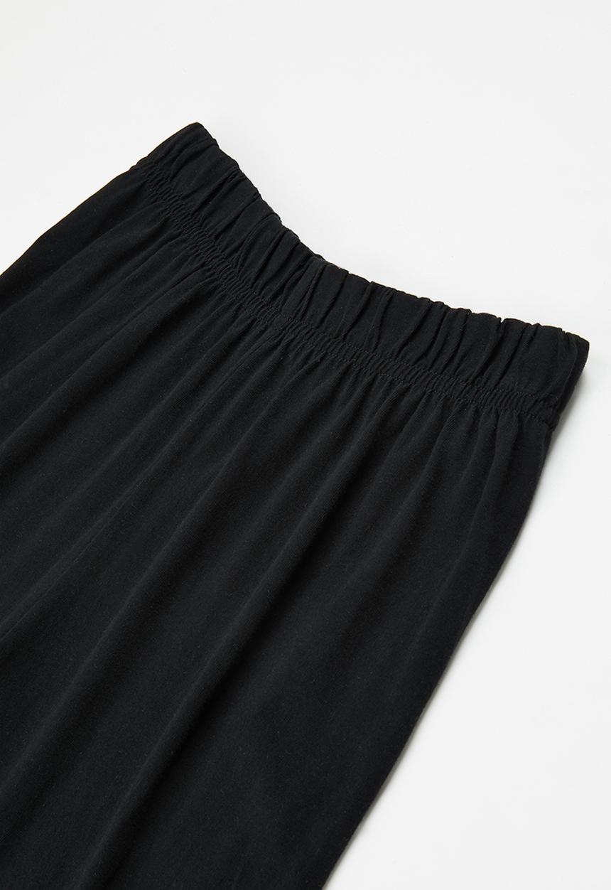 Pop Candy - Tee & shorts pj set - grey & black