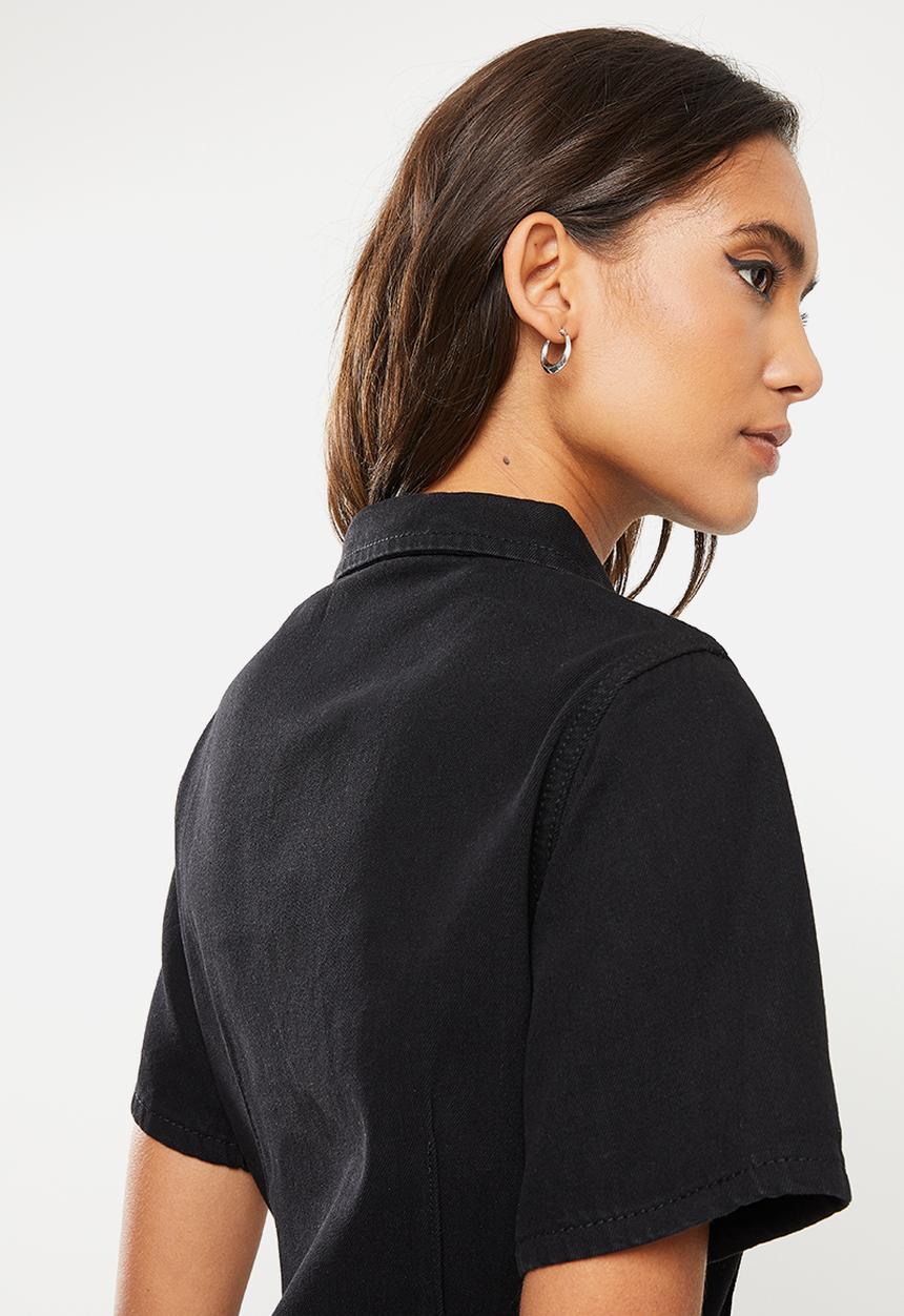 Glamorous - Button down mini - black