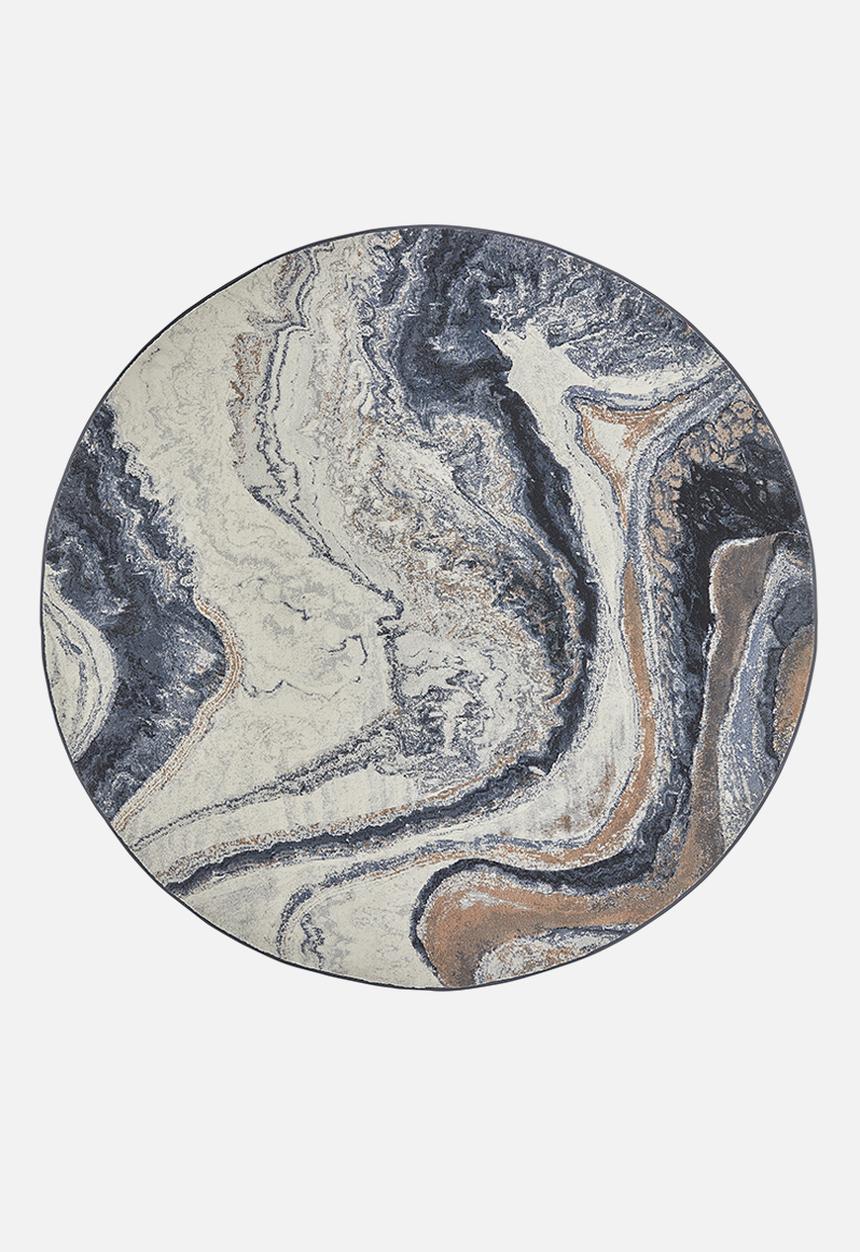 Hertex Haus - Marbling stream rug - multi 
