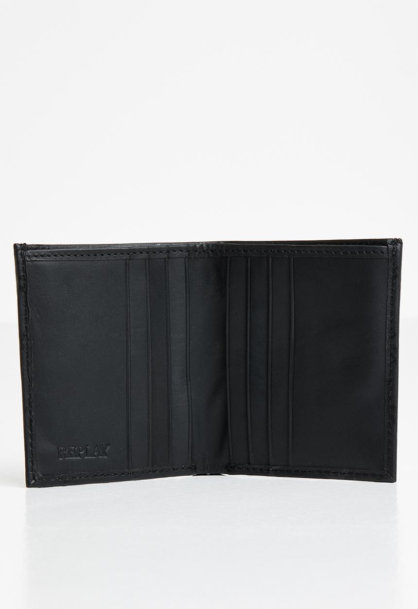 Replay - Logo wallet 2 - black