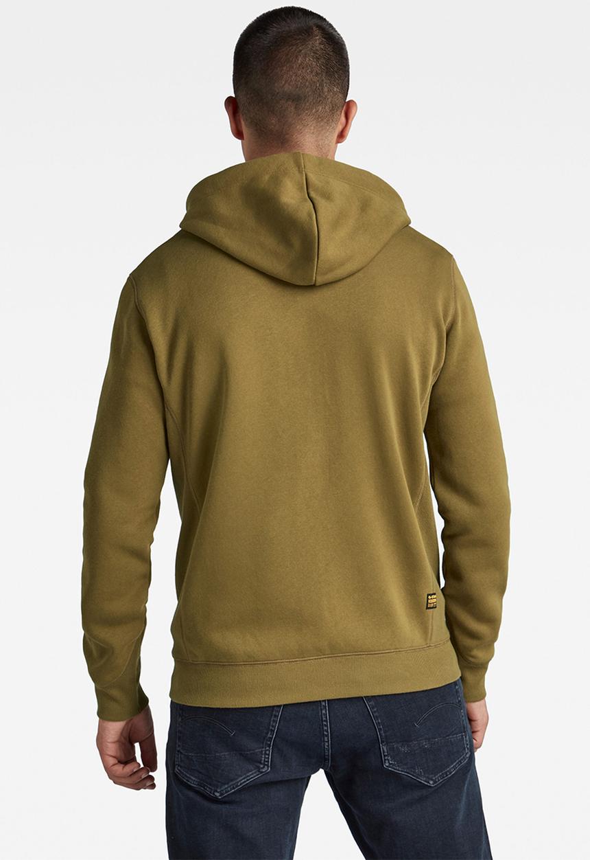 G-STAR - Premium core hooded zip sweater - light antic green