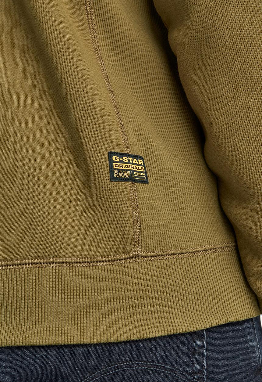 G-STAR - Premium core hooded zip sweater - light antic green
