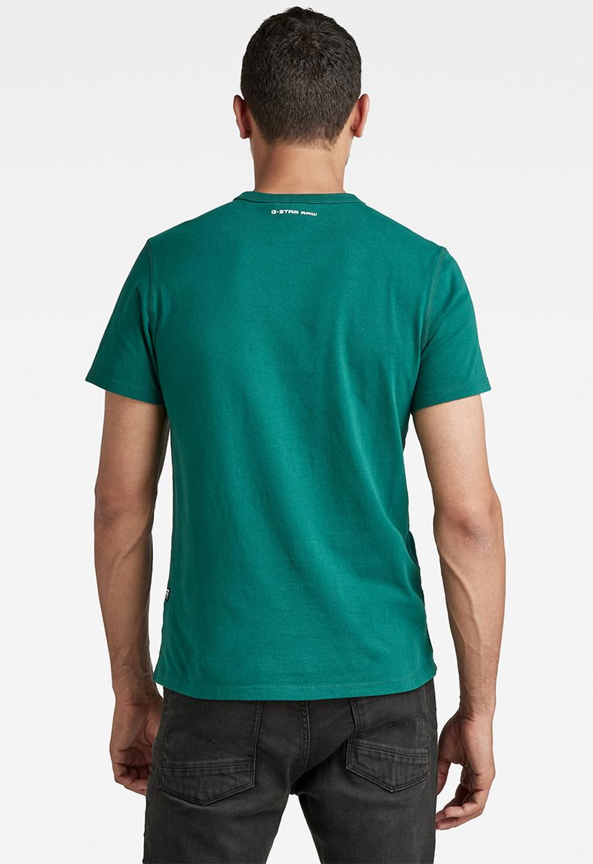 G-STAR - Badge logo+ r short sleeve tee - bright laub