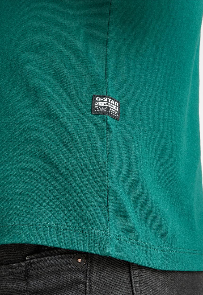 G-STAR - Badge logo+ r short sleeve tee - bright laub