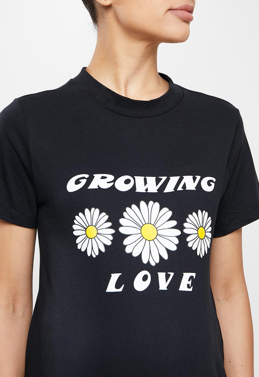 Superbalist - Printed crew neck tee - black