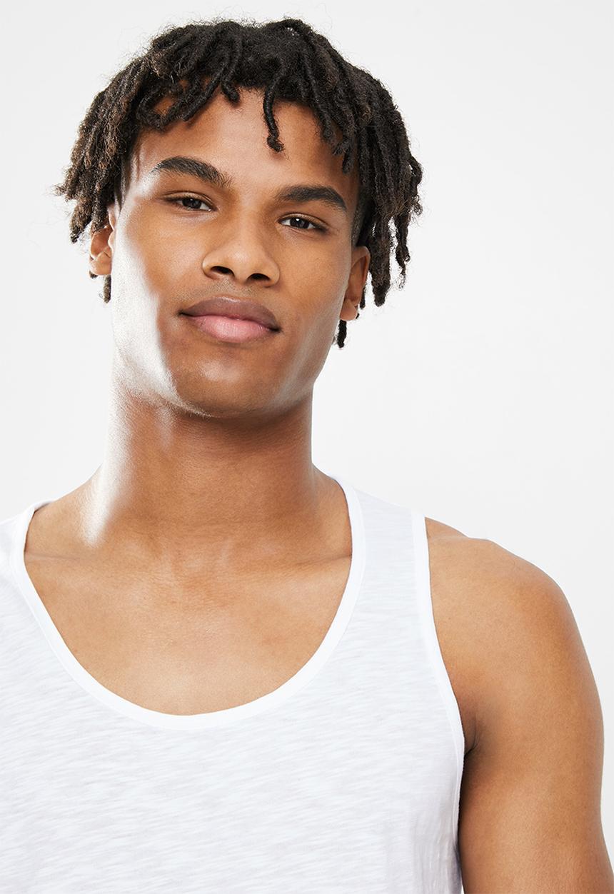 STYLE REPUBLIC - 2 Pack vest - white & khaki green