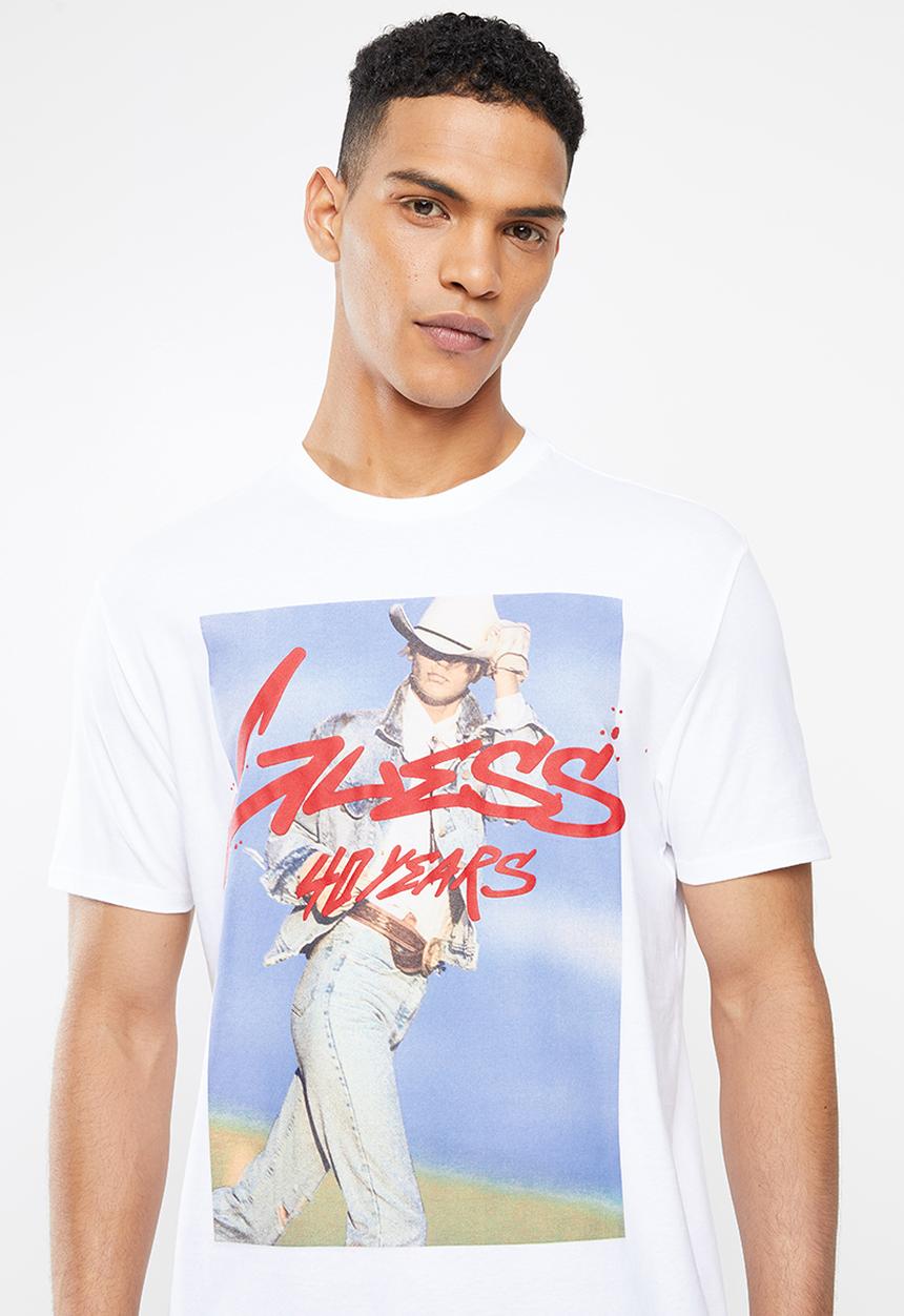 GUESS - Scenic graffiti short sleeve tee - white